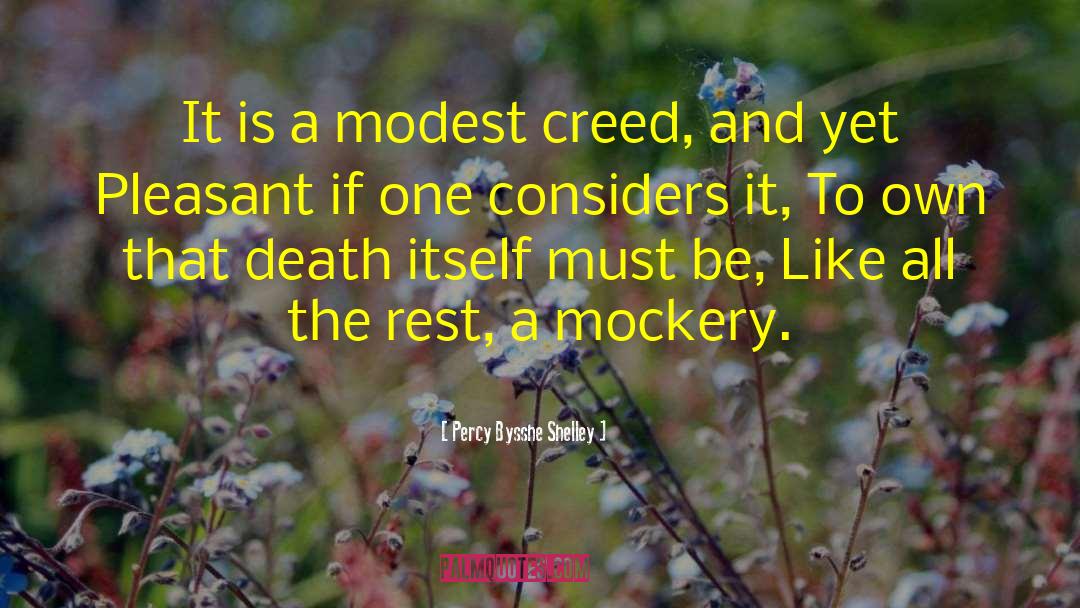 Tucker Creed quotes by Percy Bysshe Shelley