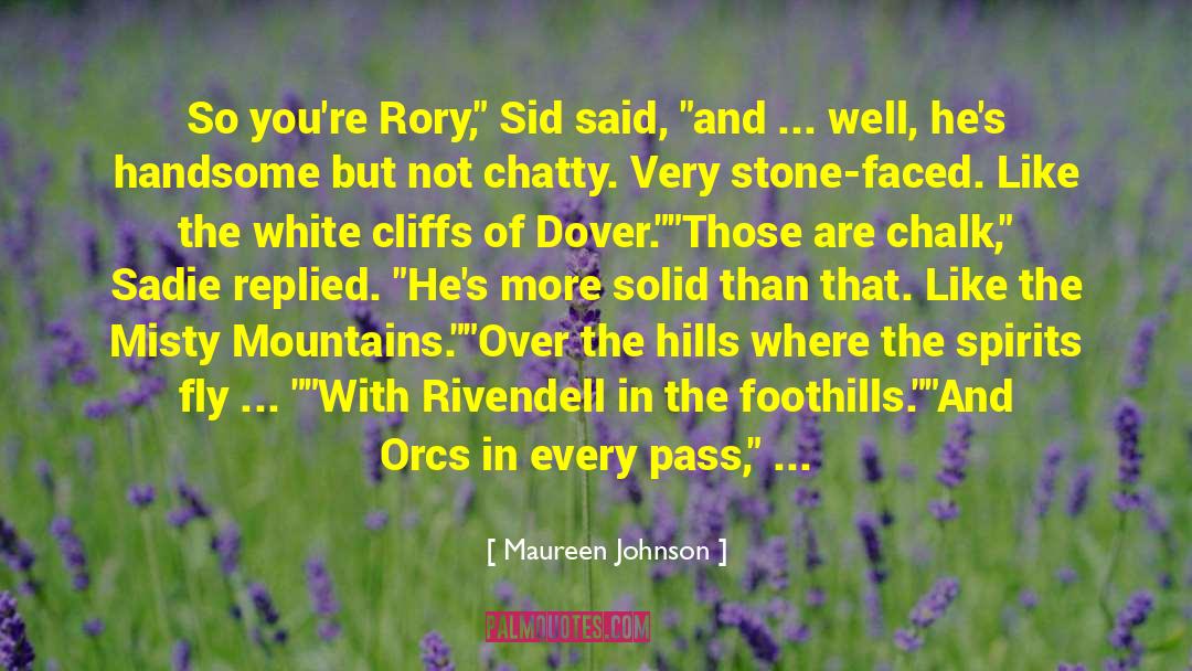 Tuerk Dover quotes by Maureen Johnson