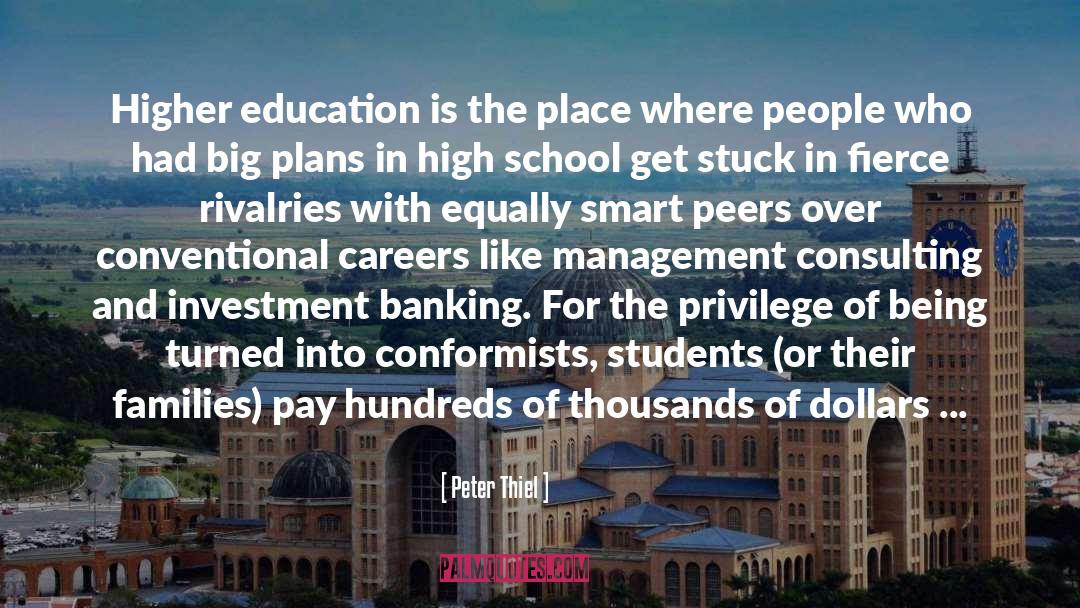 Tuition quotes by Peter Thiel