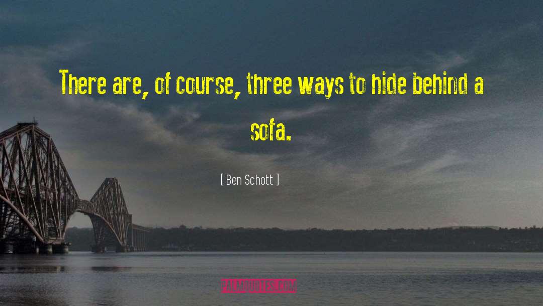 Tulen Sofa quotes by Ben Schott