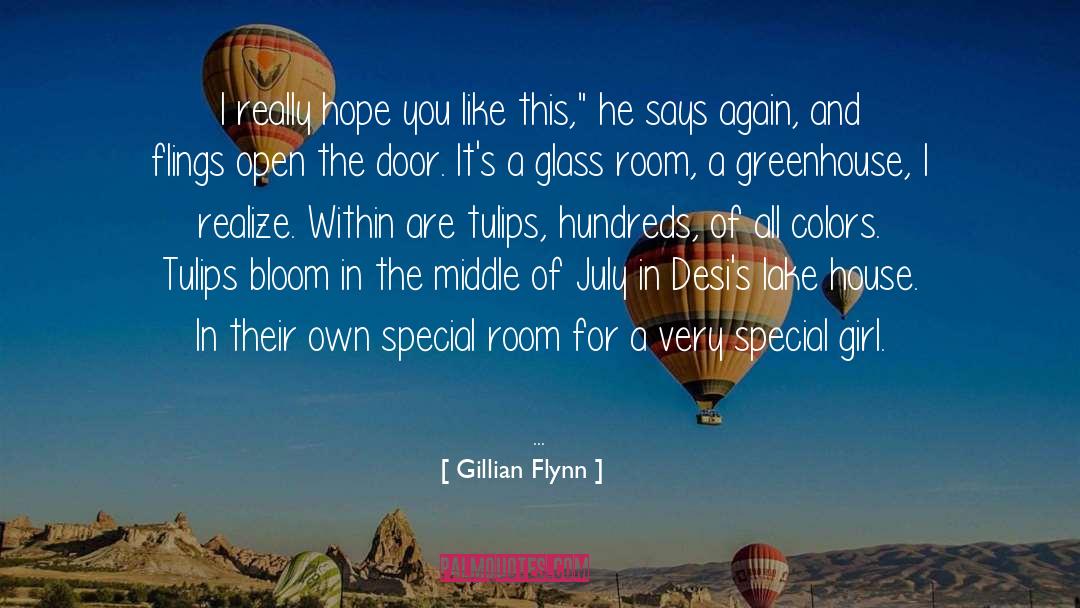 Tulips quotes by Gillian Flynn