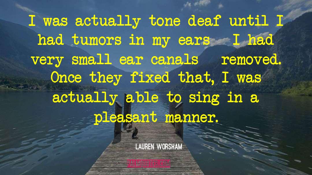 Tumors quotes by Lauren Worsham