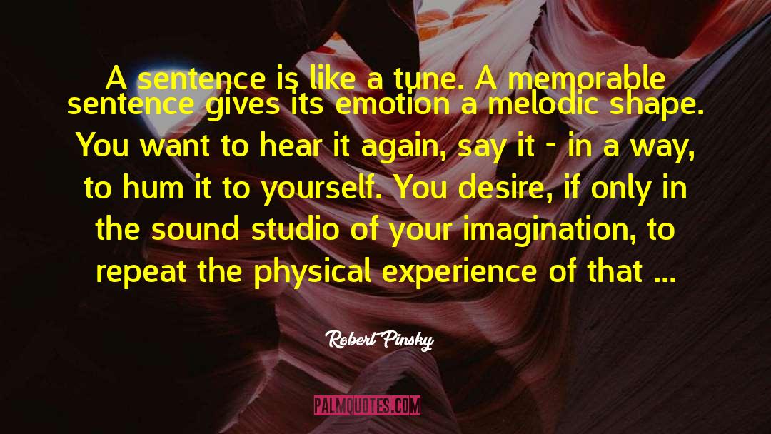 Tunes quotes by Robert Pinsky