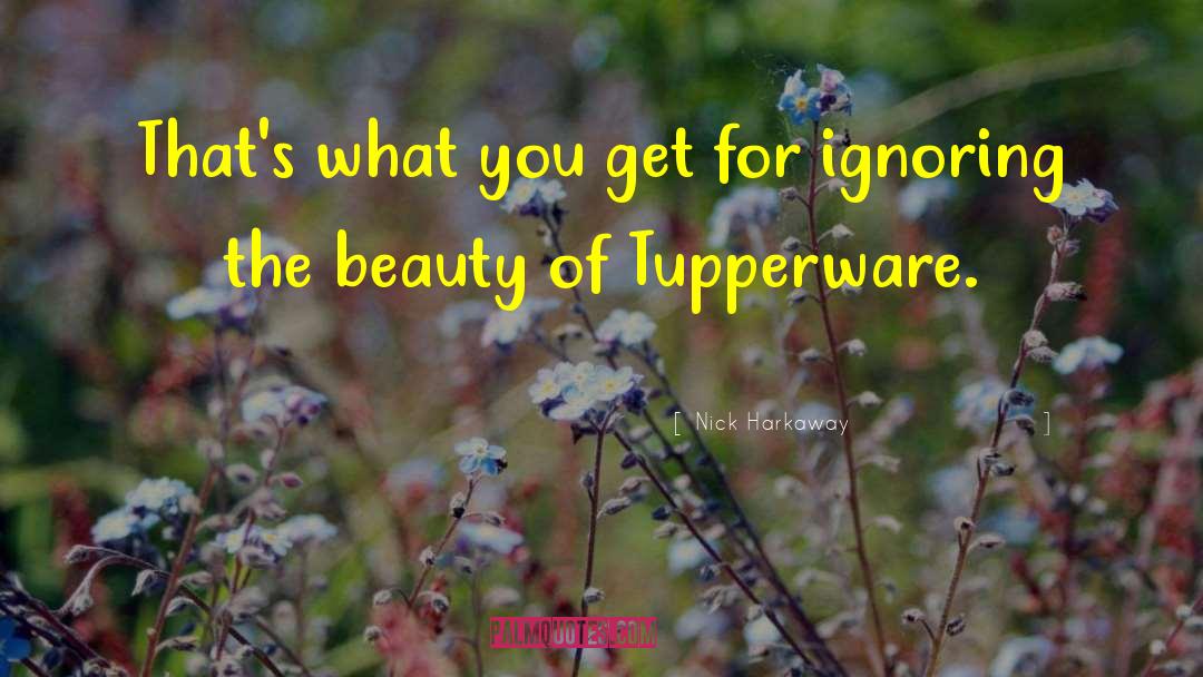 Tupperware quotes by Nick Harkaway