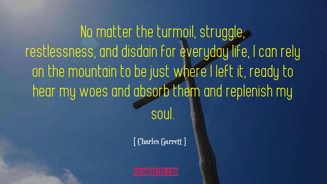 Turmoil quotes by Charles Garrett