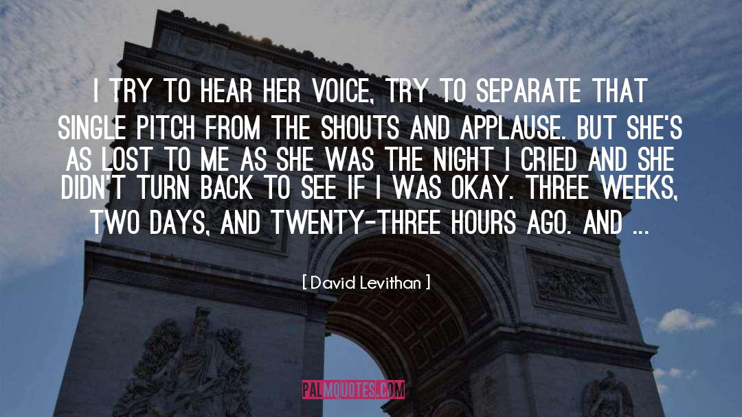 Turn Back quotes by David Levithan