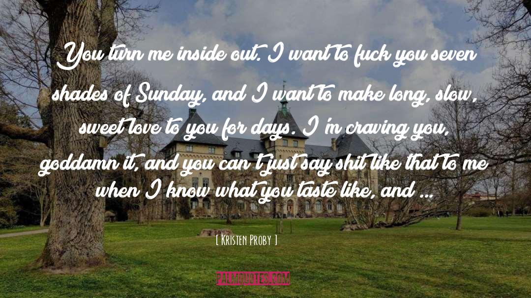 Turn Me quotes by Kristen Proby