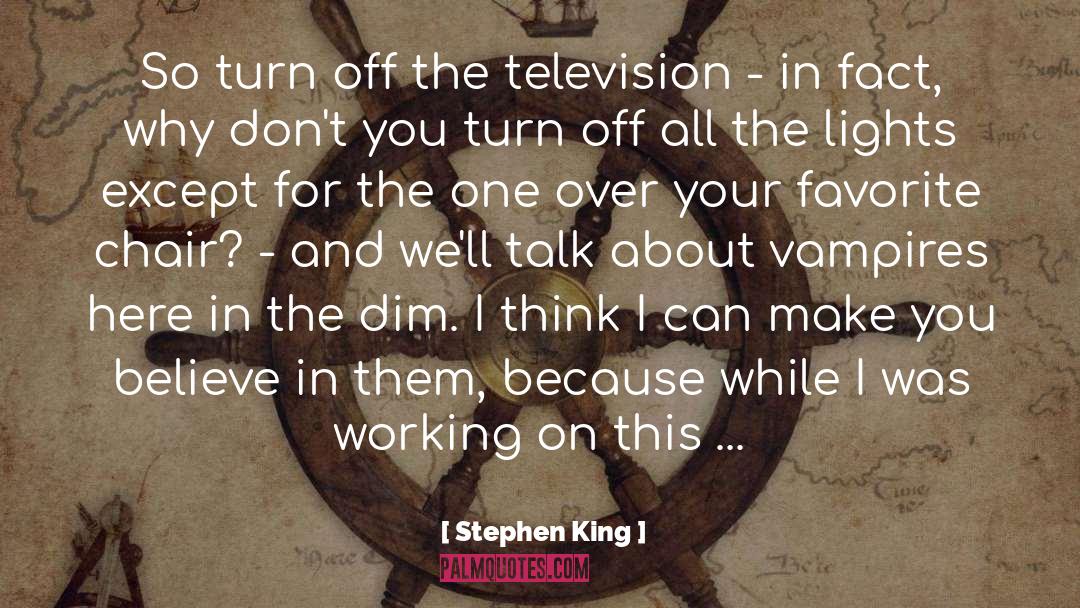 Turn Off Emotions quotes by Stephen King