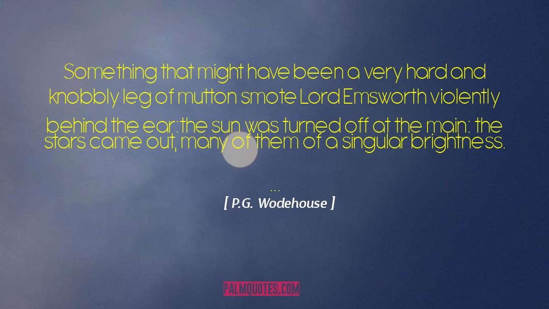 Turned Off quotes by P.G. Wodehouse