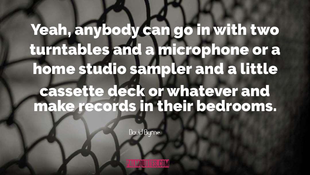 Turntables quotes by David Byrne