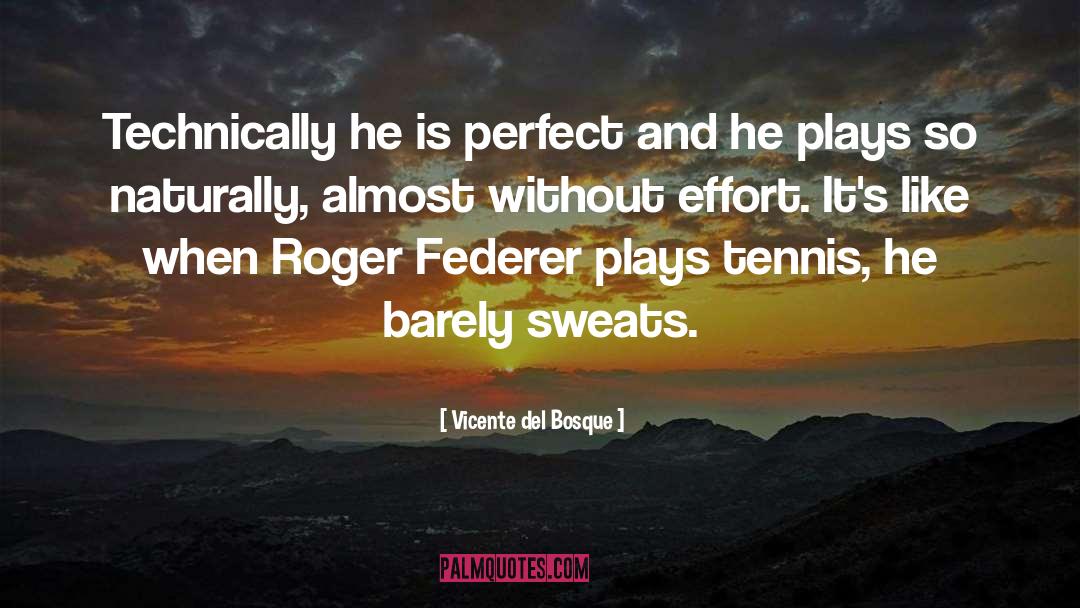 Turville Tennis quotes by Vicente Del Bosque