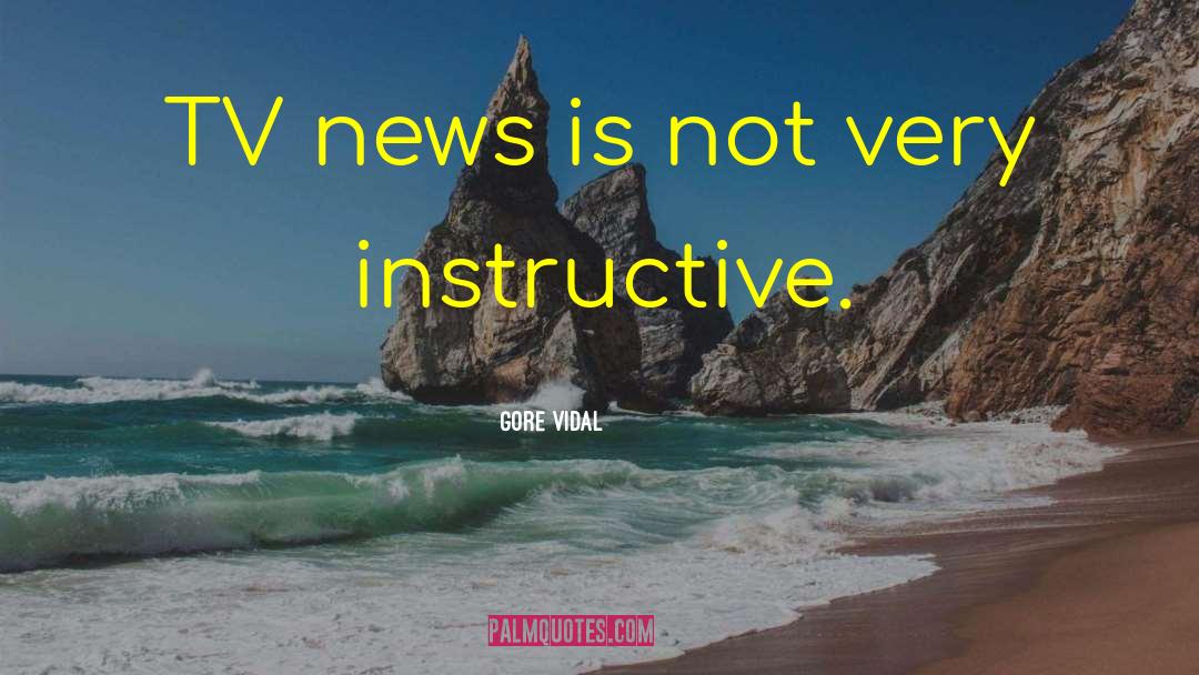 Tv News quotes by Gore Vidal