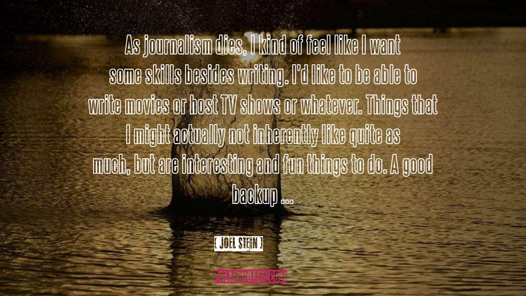 Tv quotes by Joel Stein