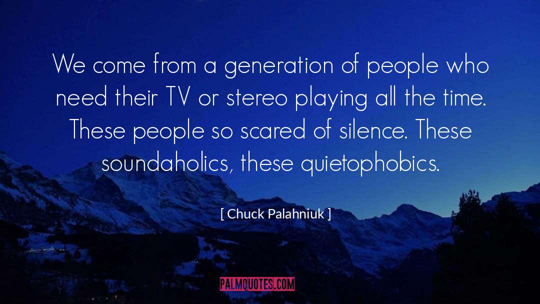Tv Reference quotes by Chuck Palahniuk