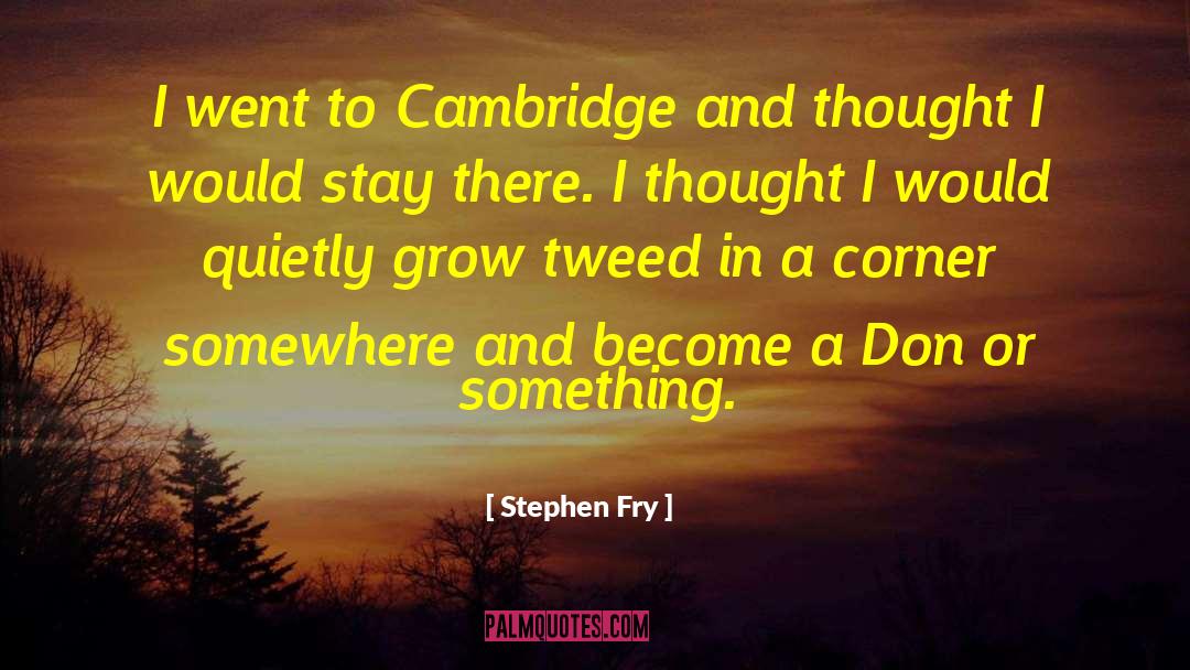 Tweed quotes by Stephen Fry