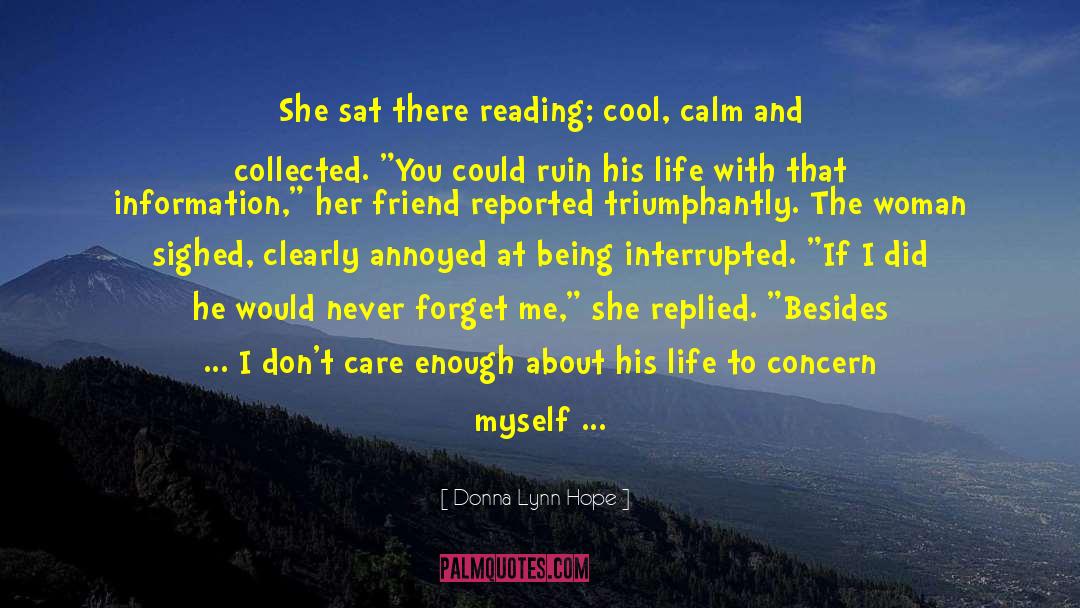 Twelve Thoughts About Reading quotes by Donna Lynn Hope