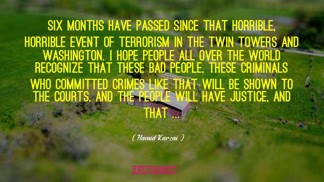 Twin Towers Angel Investor quotes by Hamid Karzai
