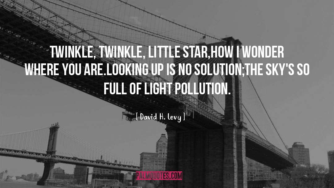 Twinkle Twinkle quotes by David H. Levy