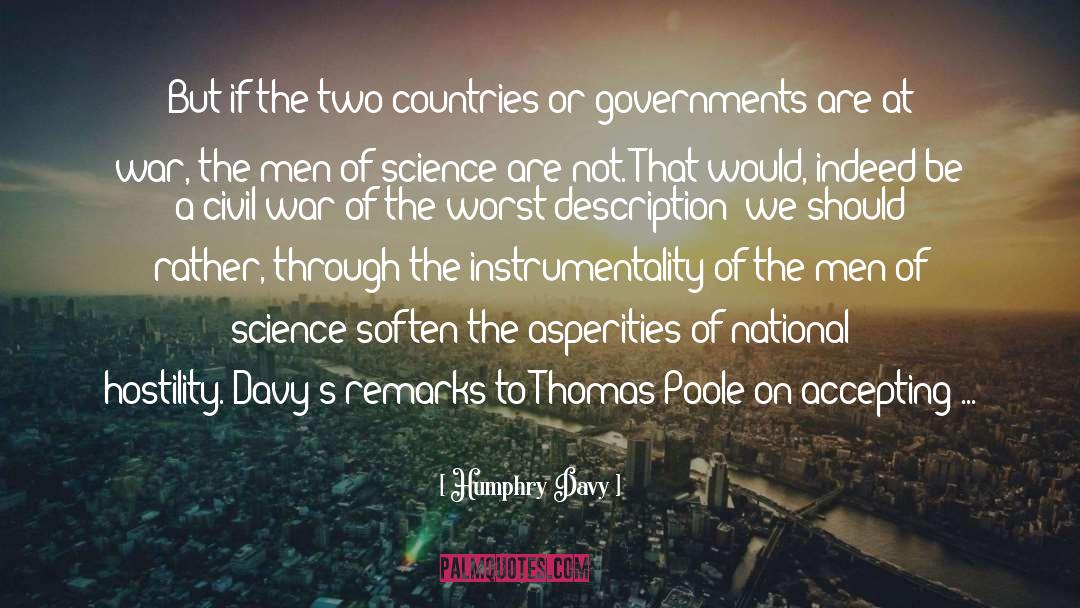 Two Countries quotes by Humphry Davy