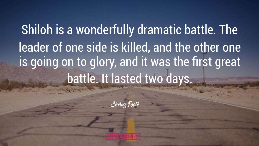 Two Days quotes by Shelby Foote
