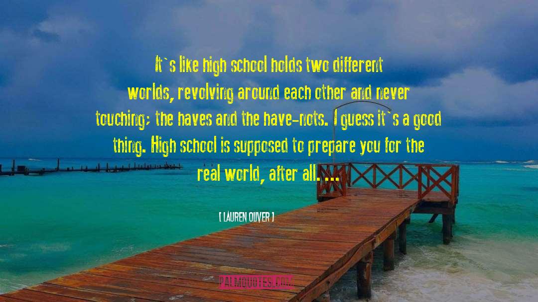 Two Different Worlds quotes by Lauren Oliver