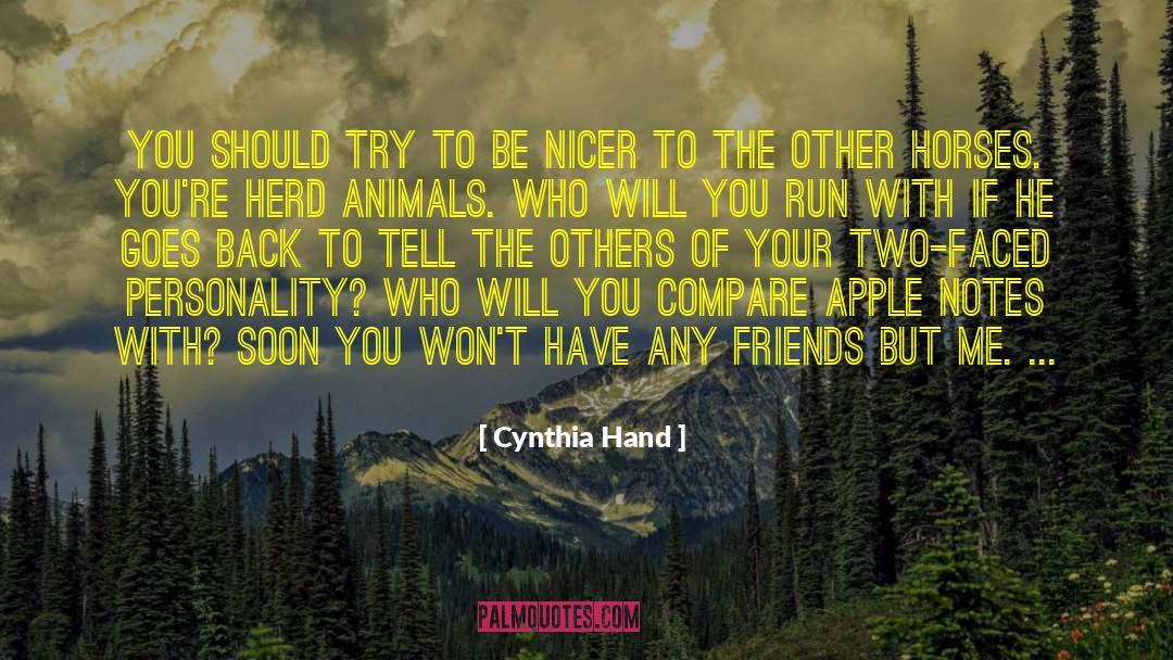 Two Faced quotes by Cynthia Hand
