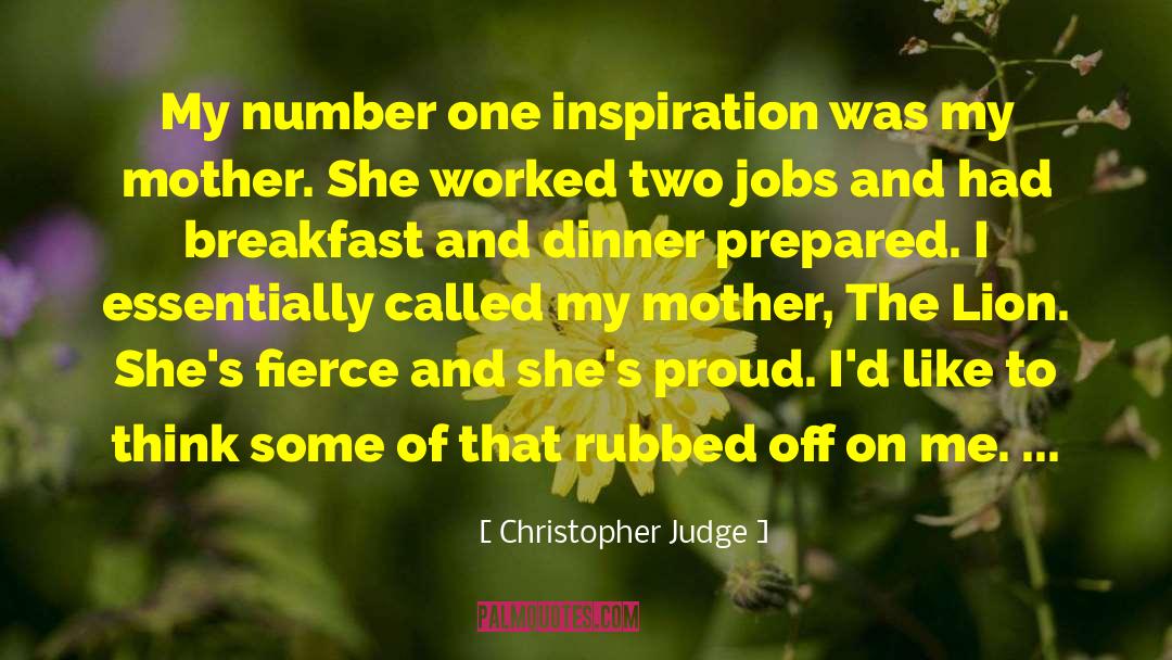 Two Jobs quotes by Christopher Judge