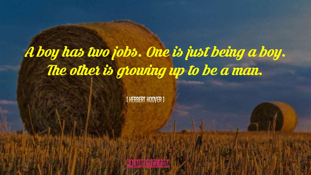 Two Jobs quotes by Herbert Hoover