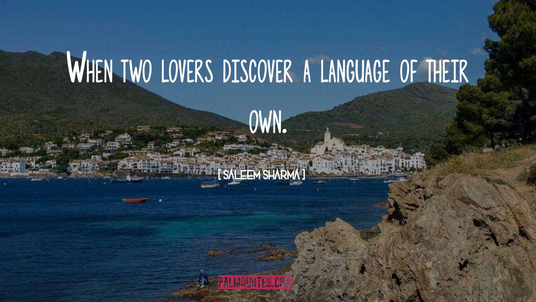 Two Lovers quotes by Saleem Sharma