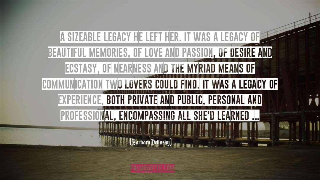 Two Lovers quotes by Barbara Delinsky