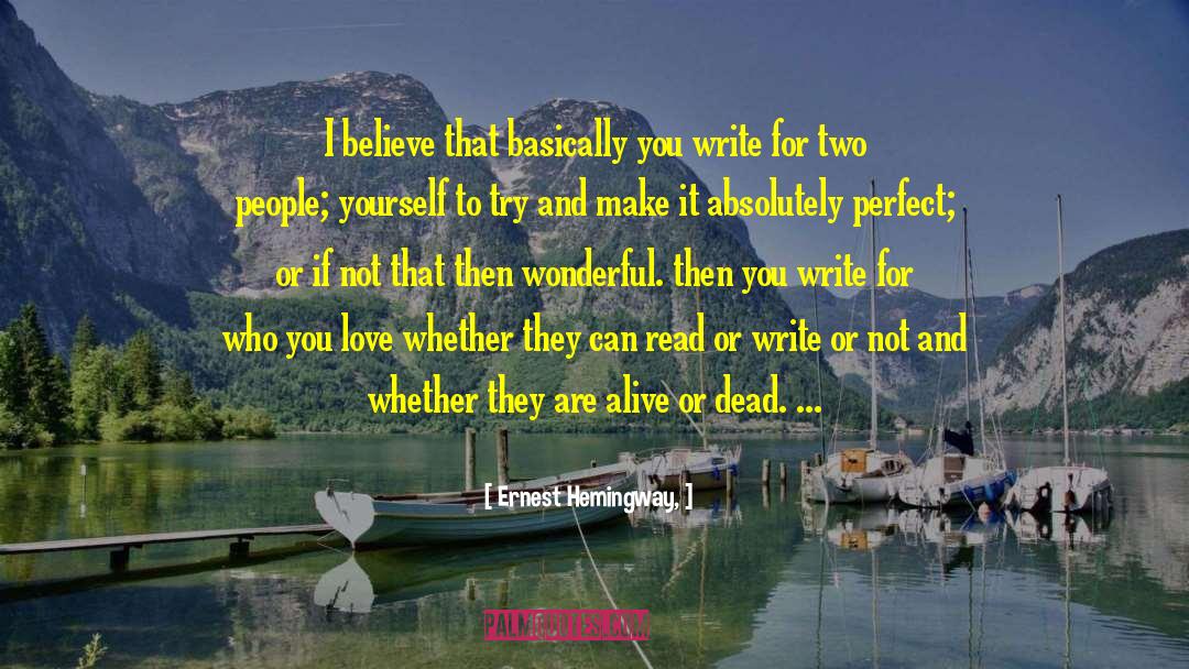 Two Loves quotes by Ernest Hemingway,