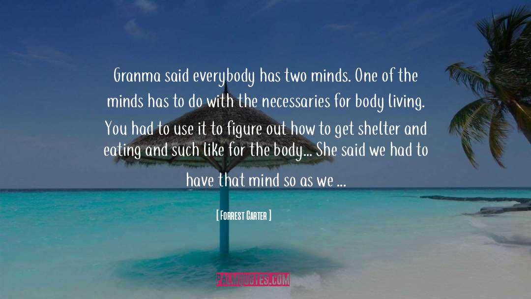 Two Minds quotes by Forrest Carter