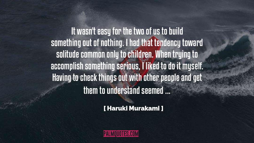 Two Of Us quotes by Haruki Murakami