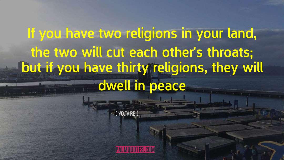 Two Religions quotes by Voltaire