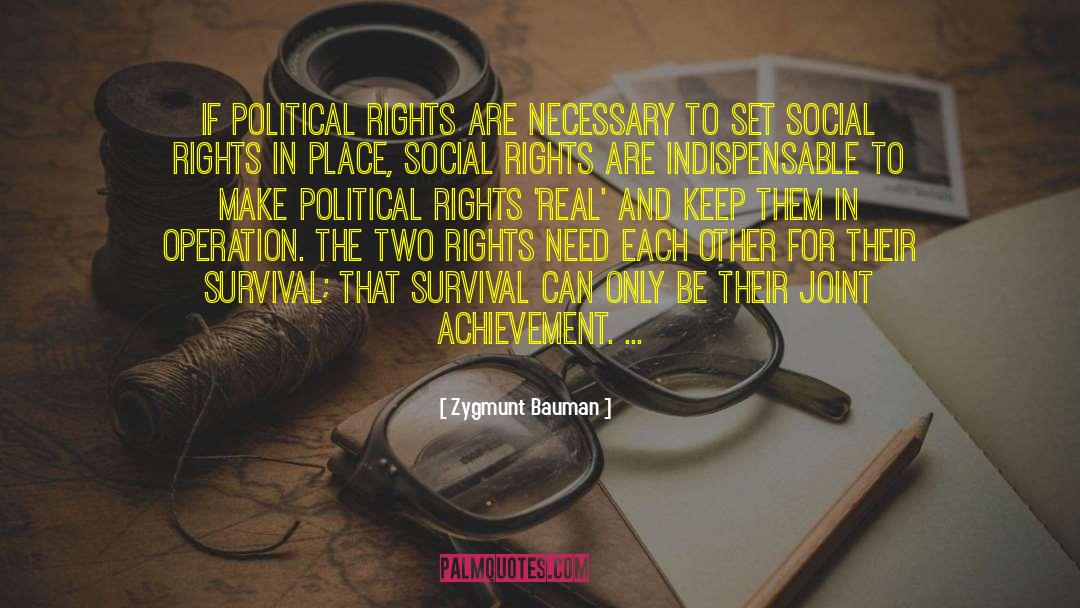 Two Rights quotes by Zygmunt Bauman