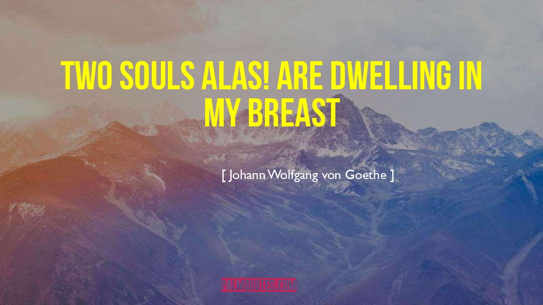 Two Souls quotes by Johann Wolfgang Von Goethe