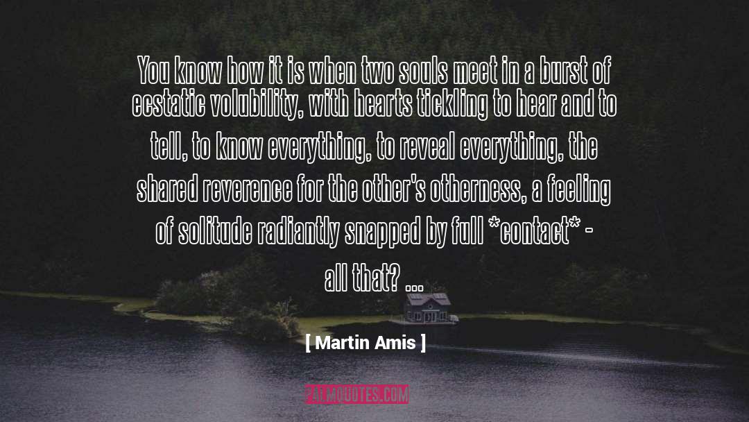 Two Souls quotes by Martin Amis