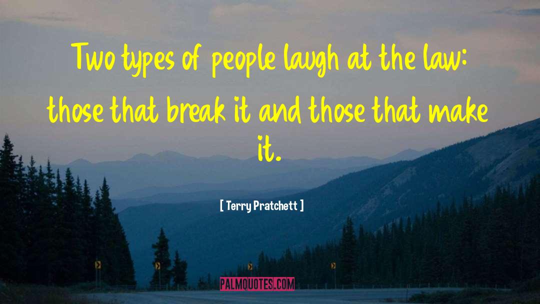 Two Types Of People quotes by Terry Pratchett