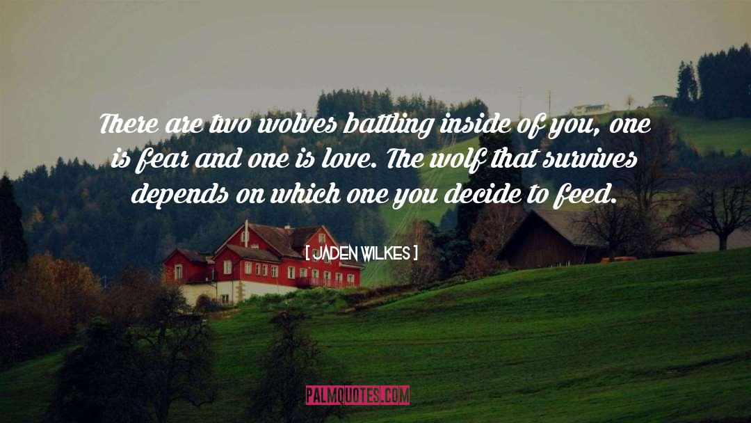 Two Wolves quotes by Jaden Wilkes