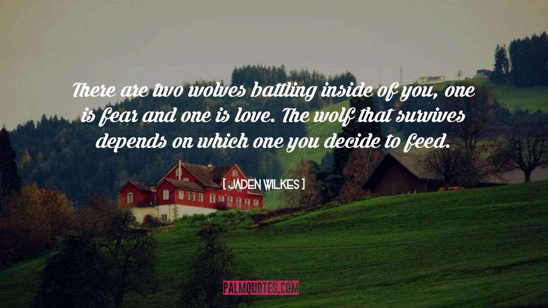 Two Wolves Tristan Bancks quotes by Jaden Wilkes