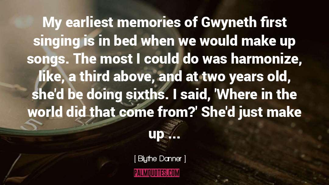 Two Years Old quotes by Blythe Danner