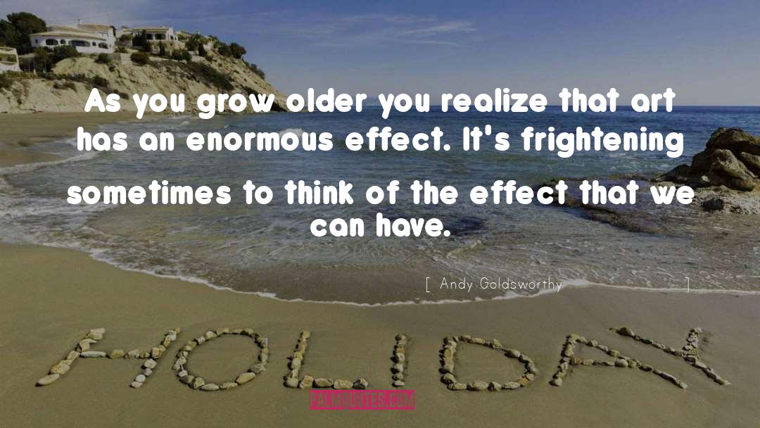 Tylenols Effect quotes by Andy Goldsworthy