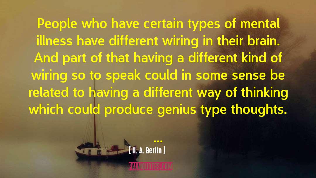 Types Of Cherity quotes by H. A. Berlin