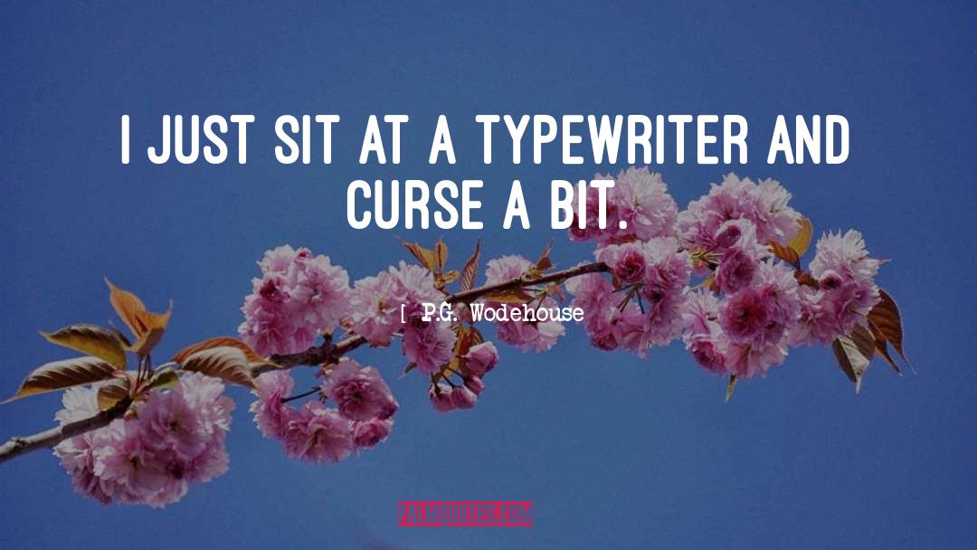 Typewriters quotes by P.G. Wodehouse