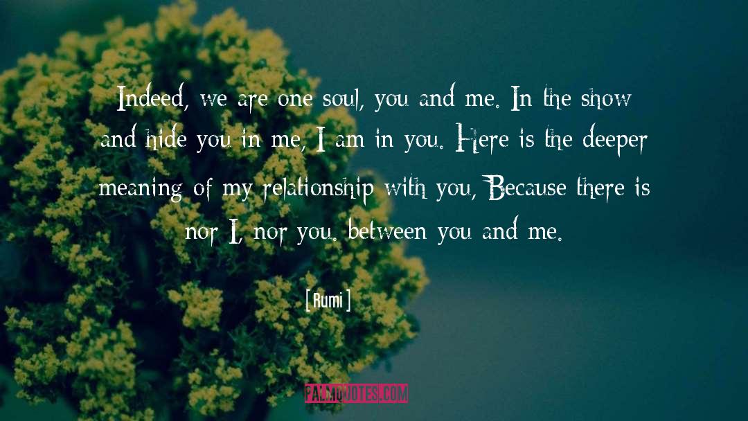 U And Me quotes by Rumi