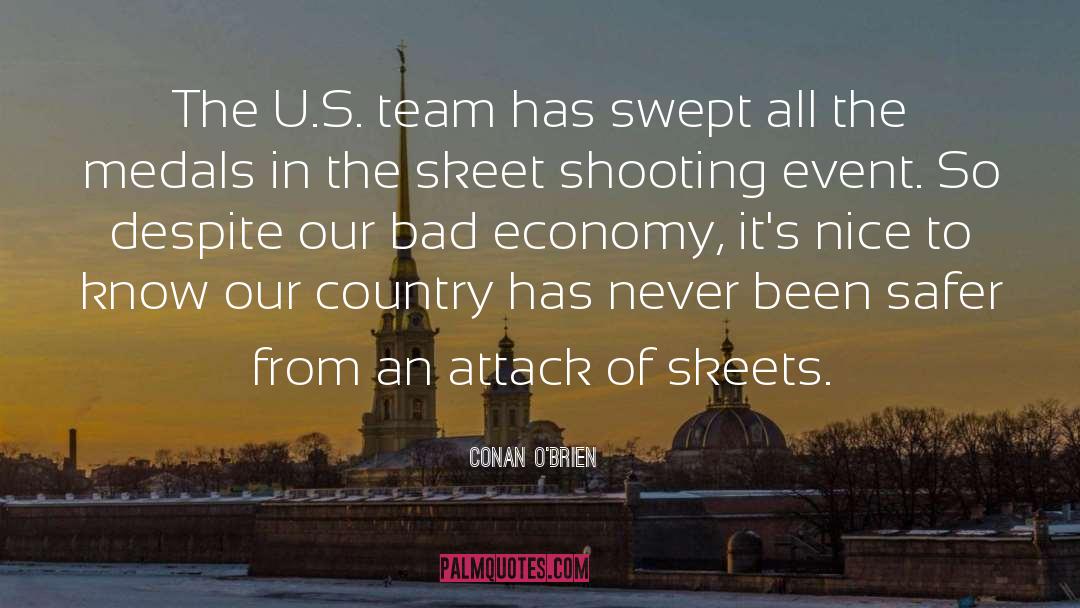 U S Aggression quotes by Conan O'Brien