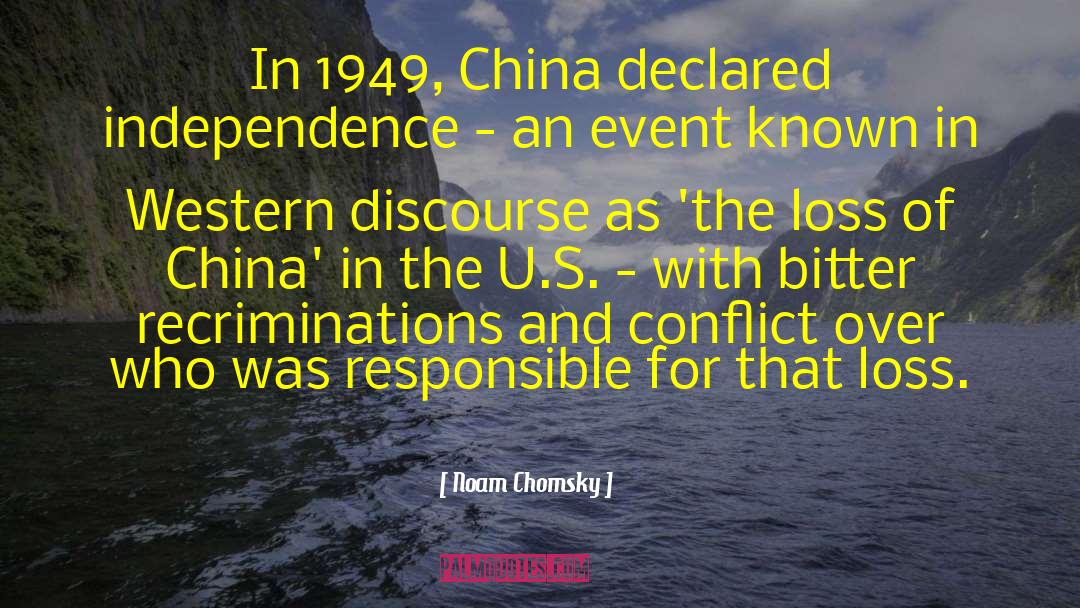 U S China Relations quotes by Noam Chomsky