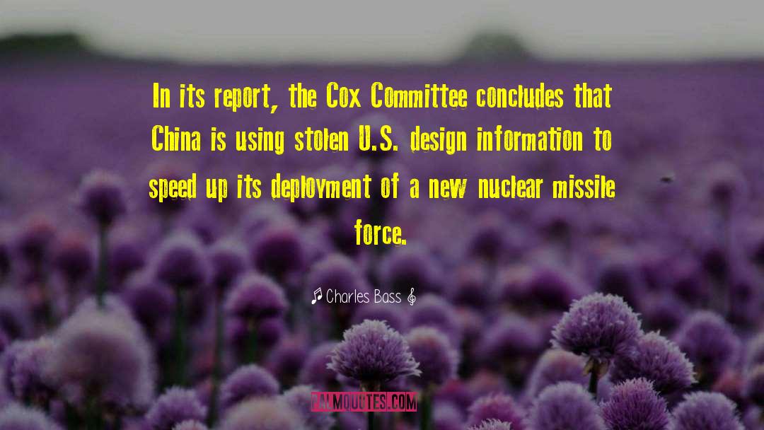 U S China Relations quotes by Charles Bass