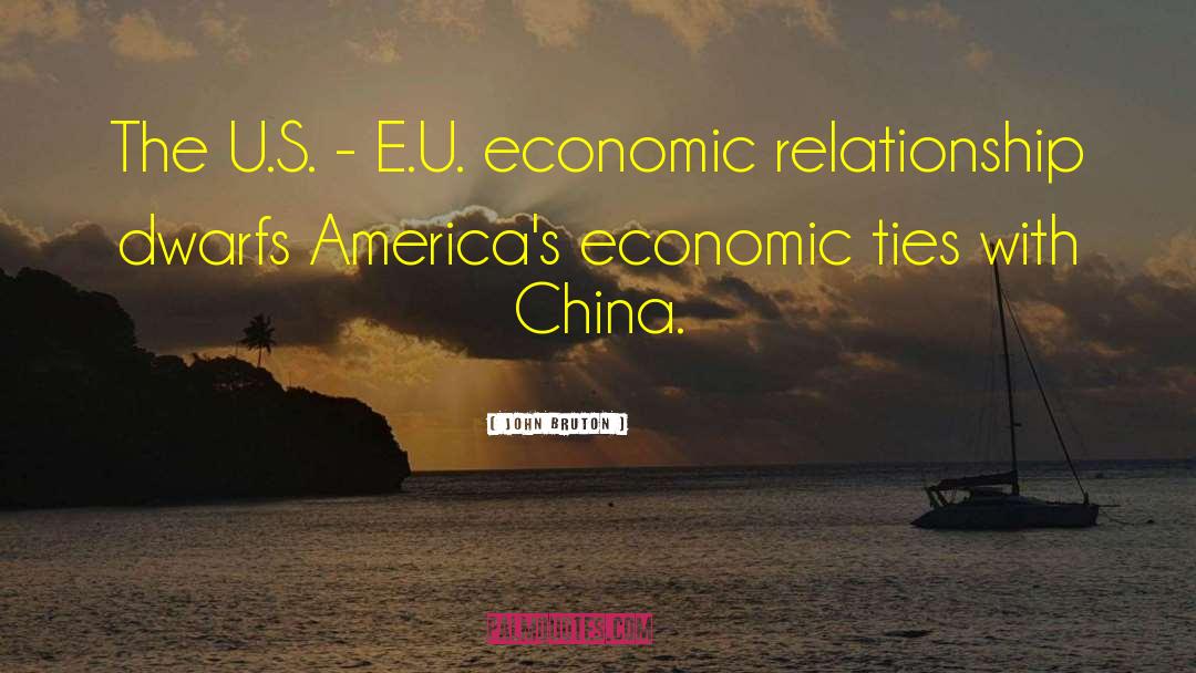 U S China Relations quotes by John Bruton