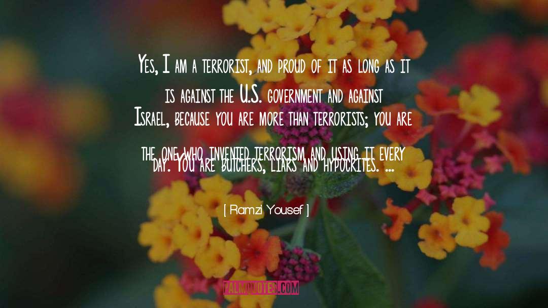 U S Government quotes by Ramzi Yousef